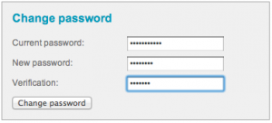 FAQ How do I change my password
