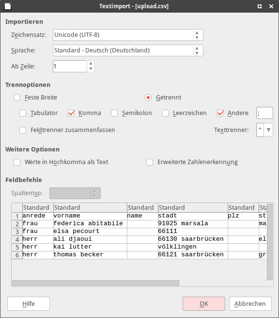 ibelsa Hotelsoftware FAQ Öffnen einer CSV Datei